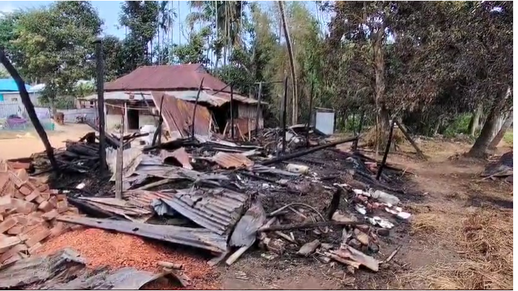 Mahanpur : Sabotage fire at house of panchayat member of ruling party BJP